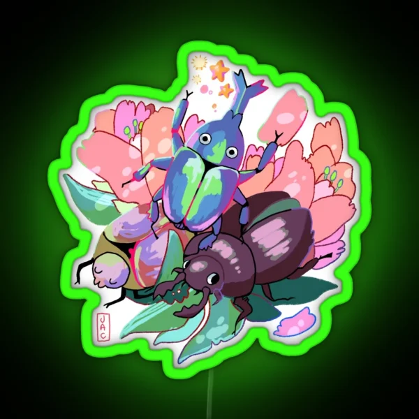 Beetles RGB Neon Sign