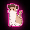 Beige Cowboy Cat RGB Neon Sign - Image 6
