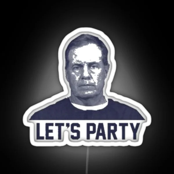 Belichick New England Patriots Super Bowl Champ RGB Neon Sign