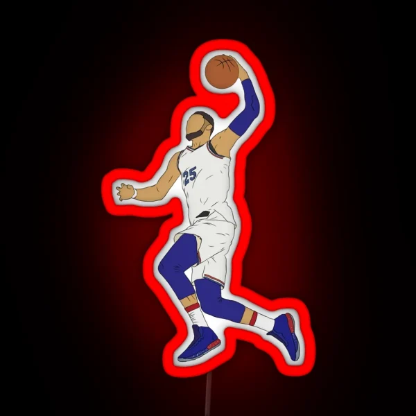 Ben Simmons Slam Dunk RGB Neon Sign