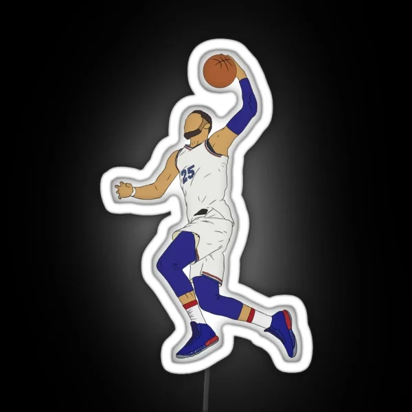 Ben Simmons Slam Dunk RGB Neon Sign