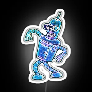 Bender Strut Midnight Edition RGB Neon Sign