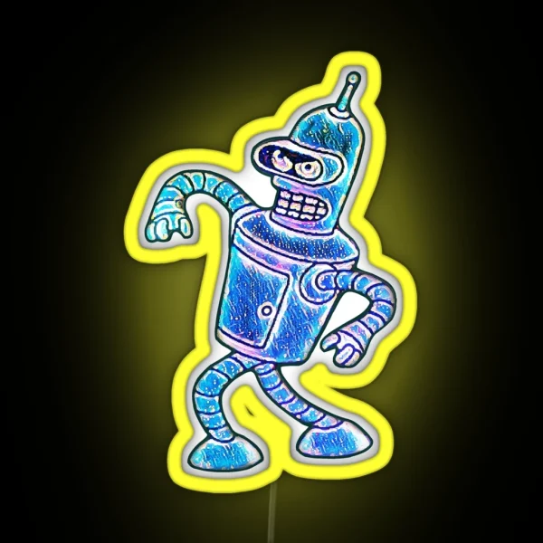 Bender Strut Midnight Edition RGB Neon Sign