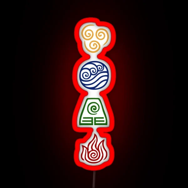 Bending Symbols RGB Neon Sign