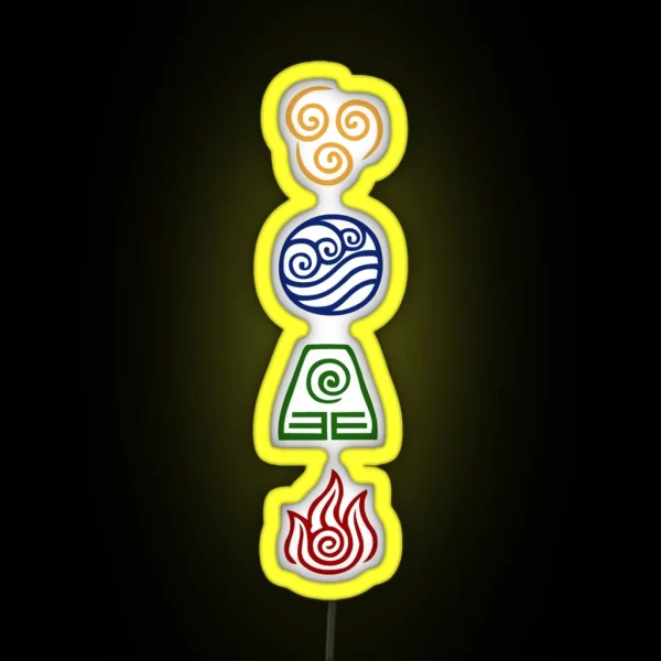 Bending Symbols RGB Neon Sign