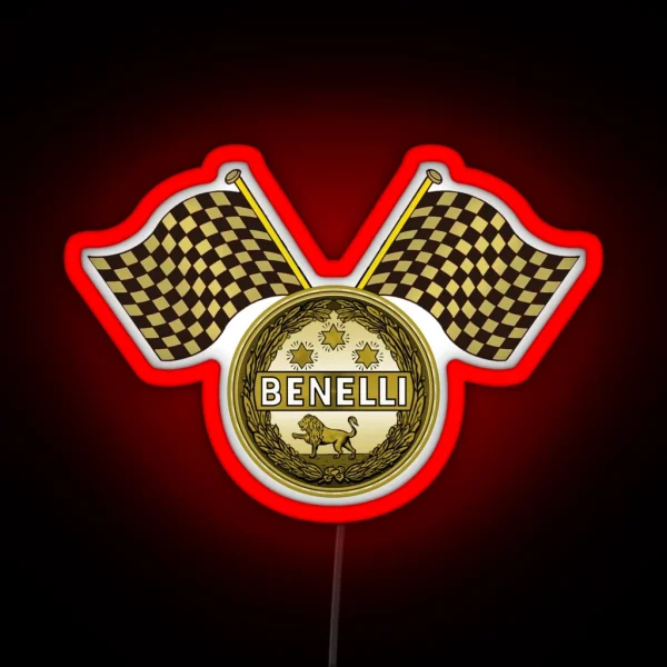 Benelli Vintage Motorcycles Italy RGB Neon Sign