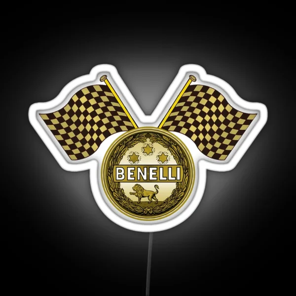 Benelli Vintage Motorcycles Italy RGB Neon Sign