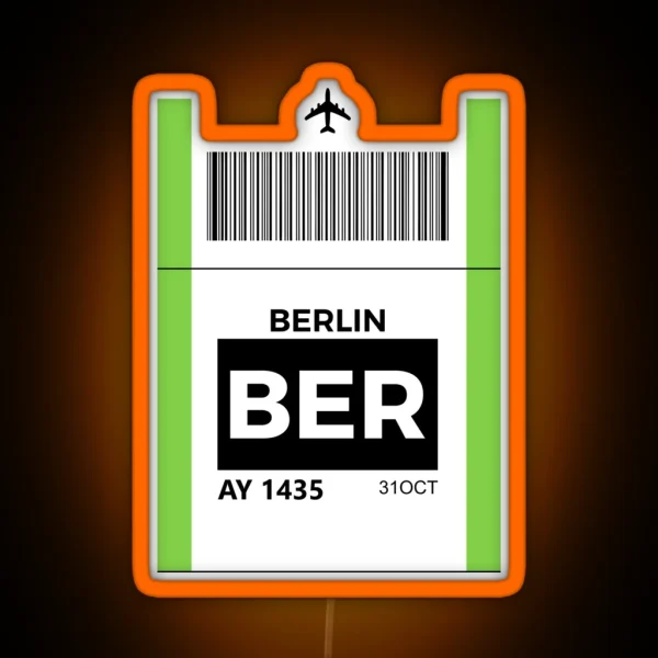 Berlin Airport RGB Neon Sign