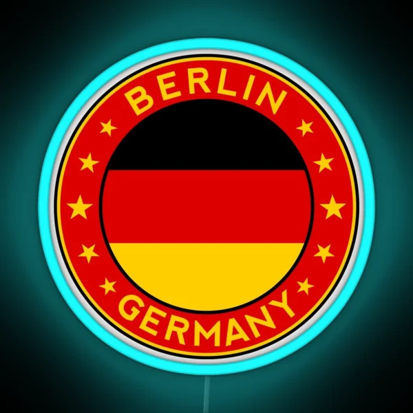 Berlin Germany Deutschland RGB Neon Sign