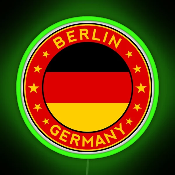 Berlin Germany Deutschland RGB Neon Sign