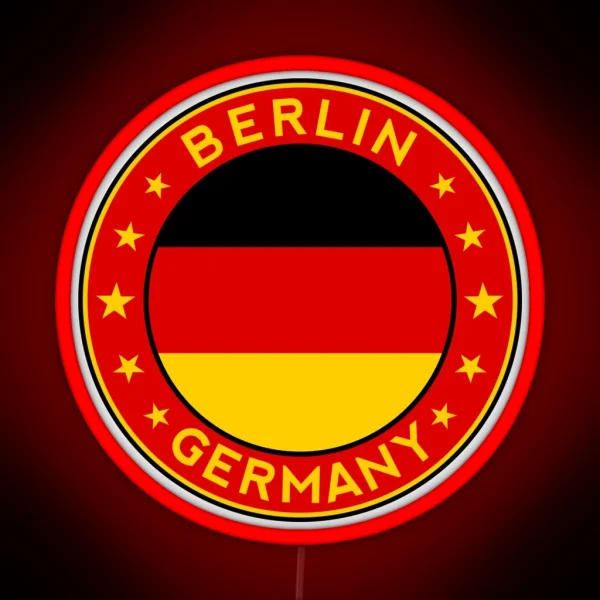 Berlin Germany Deutschland RGB Neon Sign