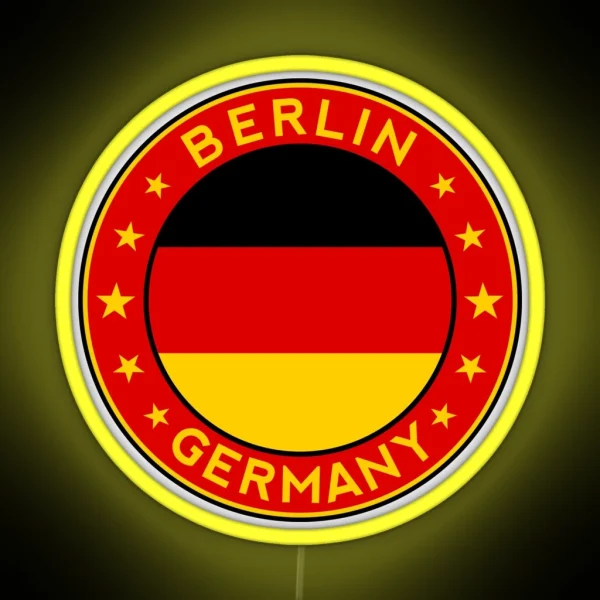 Berlin Germany Deutschland RGB Neon Sign
