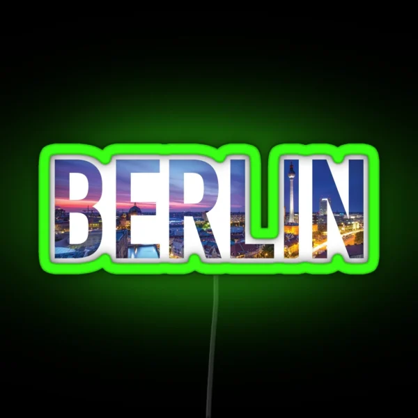 Berlin Germany Led RGB Neon Sign