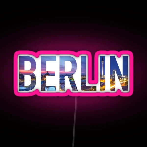 Berlin Germany Led RGB Neon Sign