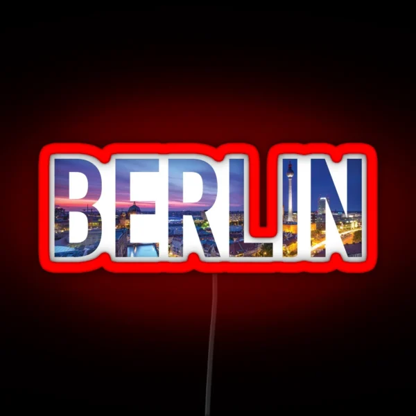 Berlin Germany Led RGB Neon Sign