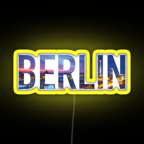 Berlin Germany Led RGB Neon Sign