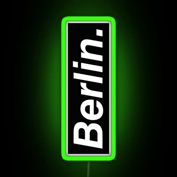 Berlin Oblique RGB Neon Sign