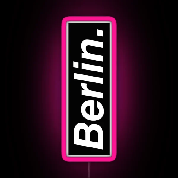 Berlin Oblique RGB Neon Sign