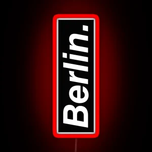 Berlin Oblique RGB Neon Sign