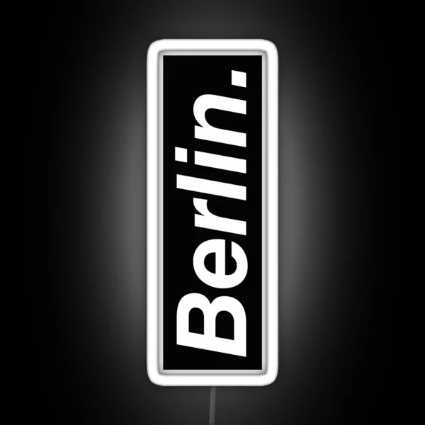 Berlin Oblique RGB Neon Sign