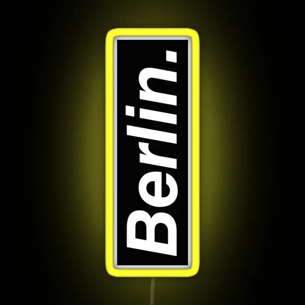 Berlin Oblique RGB Neon Sign