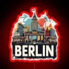 Berlin Pop Art Travel Vintage RGB Neon Sign - Image 2