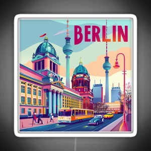 Berlin Print Berliner Art RGB Neon Sign