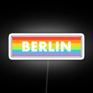 Berlin Rainbow Flag RGB Neon Sign