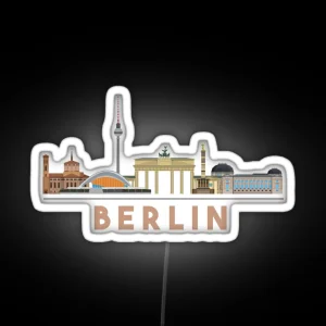 Berlin Skyline RGB Neon Sign