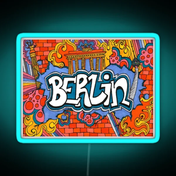 Berlin Street Art RGB Neon Sign