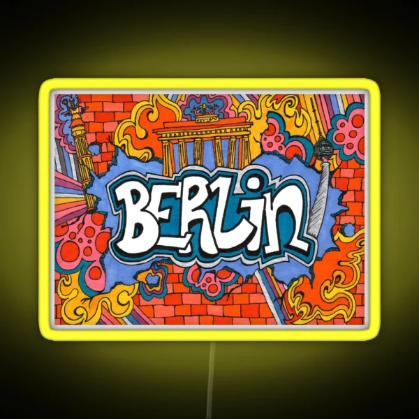 Berlin Street Art RGB Neon Sign