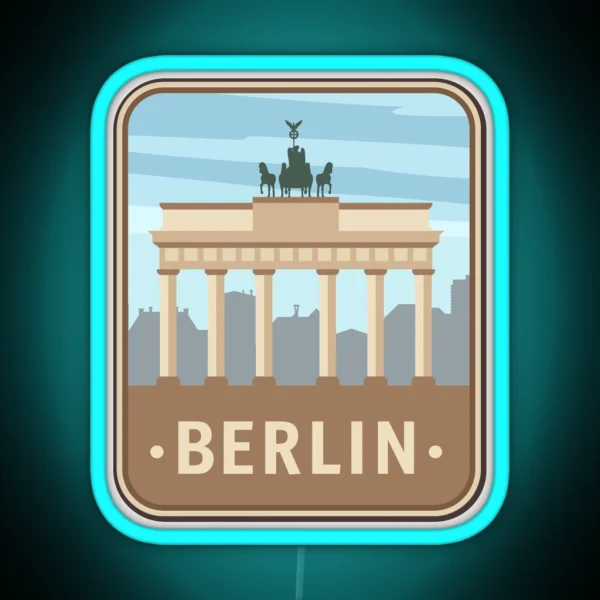 BERLIN SUITCASE RGB Neon Sign