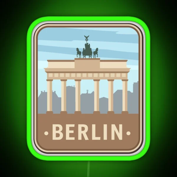 BERLIN SUITCASE RGB Neon Sign