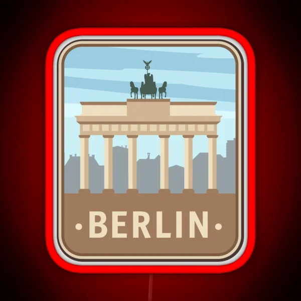 BERLIN SUITCASE RGB Neon Sign