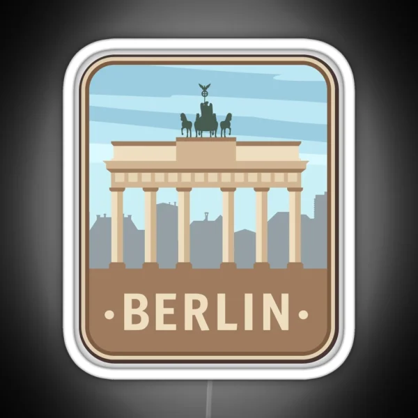 BERLIN SUITCASE RGB Neon Sign