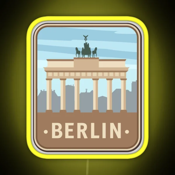BERLIN SUITCASE RGB Neon Sign