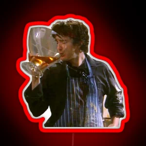 Bernard Black Taking A Big Sip RGB Neon Sign