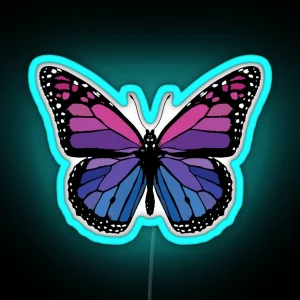 Berry Butterfly RGB Neon Sign