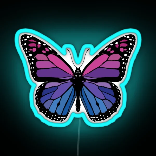 Berry Butterfly RGB Neon Sign