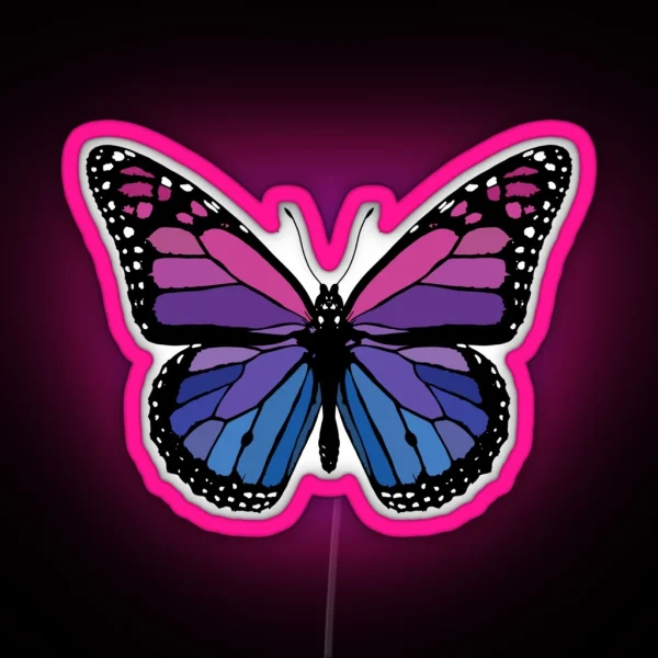 Berry Butterfly RGB Neon Sign