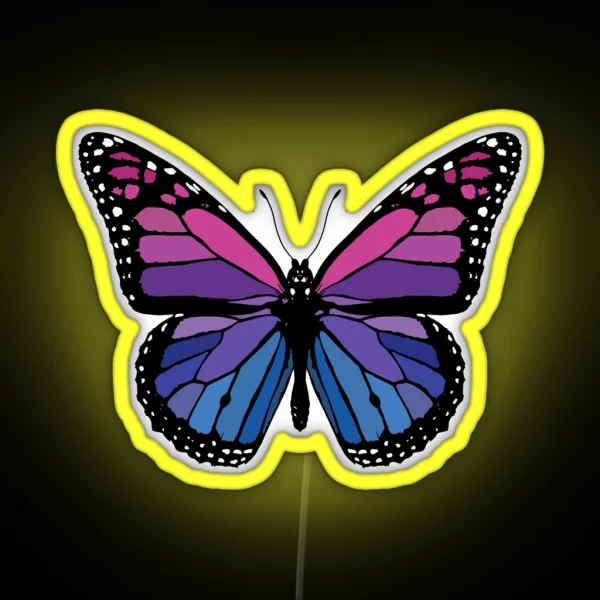 Berry Butterfly RGB Neon Sign