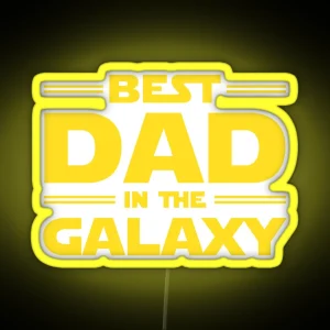 Best Dad In The Galaxy RGB Neon Sign