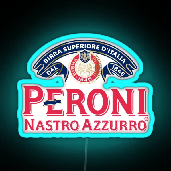 Best Drink Peroni Nastro Azzurro Italia RGB Neon Sign