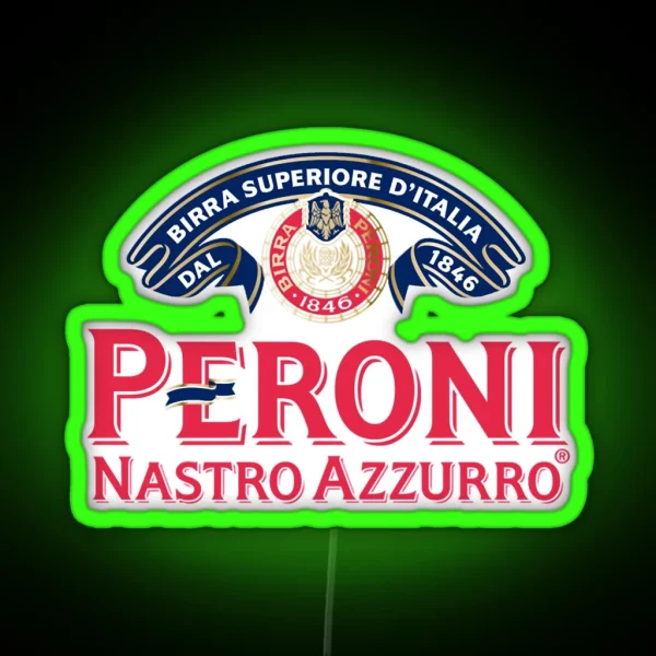 Best Drink Peroni Nastro Azzurro Italia RGB Neon Sign