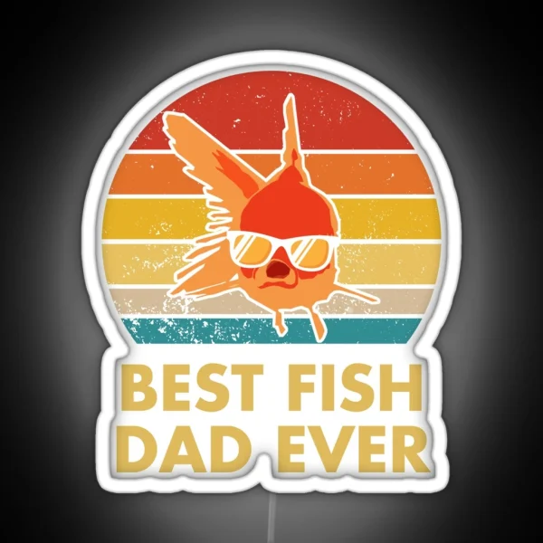 Best Fish Dad Ever RGB Neon Sign