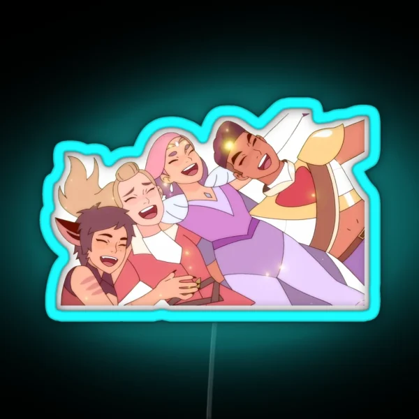 Best Friend Squad She Ra And The Princesses Of Power RGB Neon Sign