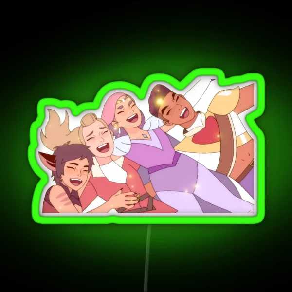 Best Friend Squad She Ra And The Princesses Of Power RGB Neon Sign