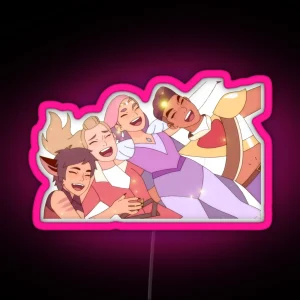 Best Friend Squad She Ra And The Princesses Of Power RGB Neon Sign