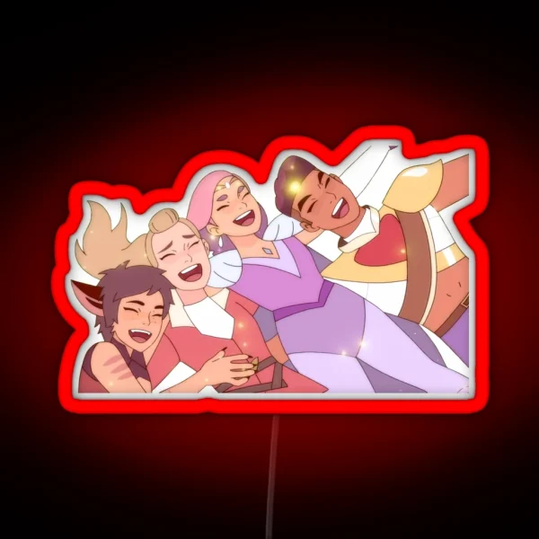 Best Friend Squad She Ra And The Princesses Of Power RGB Neon Sign