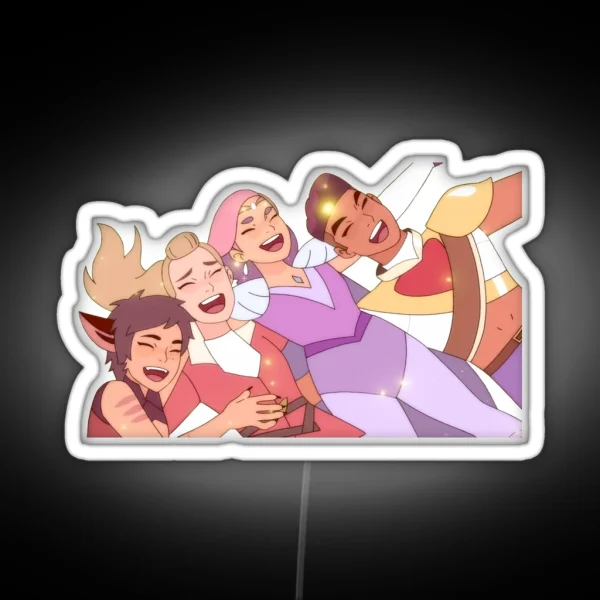Best Friend Squad She Ra And The Princesses Of Power RGB Neon Sign